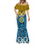 Personalised Vanuatu Sanma Province Mermaid Dress Pig Tusk Mix Maori Pattern and Namele Leaf LT03 - Polynesian Pride