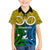 Vanuatu Malampa Province Family Matching Mermaid Dress and Hawaiian Shirt Pig Tusk Mix Maori Pattern and Namele Leaf LT03 Son's Shirt Yellow - Polynesian Pride