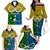 Vanuatu Malampa Province Family Matching Off Shoulder Long Sleeve Dress and Hawaiian Shirt Pig Tusk Mix Maori Pattern and Namele Leaf LT03 - Polynesian Pride