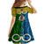 Vanuatu Malampa Province Family Matching Off Shoulder Short Dress and Hawaiian Shirt Pig Tusk Mix Maori Pattern and Namele Leaf LT03 - Polynesian Pride