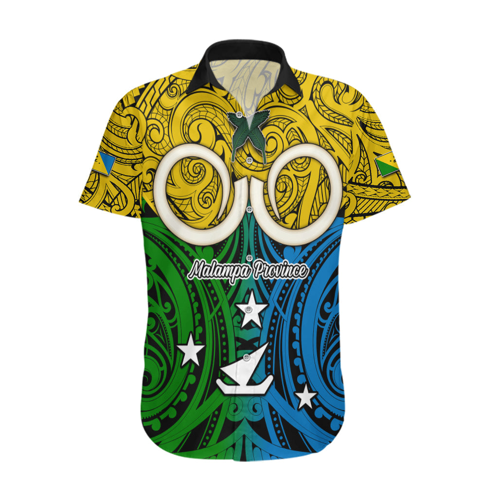 Vanuatu Malampa Province Hawaiian Shirt Pig Tusk Mix Maori Pattern and Namele Leaf LT03 Yellow - Polynesian Pride