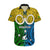 Vanuatu Malampa Province Hawaiian Shirt Pig Tusk Mix Maori Pattern and Namele Leaf LT03 Yellow - Polynesian Pride