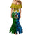 Personalised Vanuatu Malampa Province Family Matching Mermaid Dress and Hawaiian Shirt Pig Tusk Mix Maori Pattern and Namele Leaf LT03 - Polynesian Pride