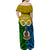 Personalised Vanuatu Malampa Province Family Matching Off Shoulder Maxi Dress and Hawaiian Shirt Pig Tusk Mix Maori Pattern and Namele Leaf LT03 - Polynesian Pride