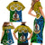 Personalised Vanuatu Malampa Province Family Matching Short Sleeve Bodycon Dress and Hawaiian Shirt Pig Tusk Mix Maori Pattern and Namele Leaf LT03 - Polynesian Pride