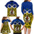 Vanuatu Torba Province Family Matching Long Sleeve Bodycon Dress and Hawaiian Shirt Pig Tusk Mix Maori Pattern and Namele Leaf LT03 - Polynesian Pride