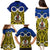 Vanuatu Torba Province Family Matching Puletasi Dress and Hawaiian Shirt Pig Tusk Mix Maori Pattern and Namele Leaf LT03 - Polynesian Pride