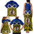 Vanuatu Torba Province Family Matching Tank Maxi Dress and Hawaiian Shirt Pig Tusk Mix Maori Pattern and Namele Leaf LT03 - Polynesian Pride