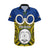 Vanuatu Torba Province Hawaiian Shirt Pig Tusk Mix Maori Pattern and Namele Leaf LT03 Blue - Polynesian Pride