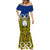 Vanuatu Torba Province Mermaid Dress Pig Tusk Mix Maori Pattern and Namele Leaf LT03 - Polynesian Pride