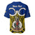 Personalised Vanuatu Torba Province Baseball Jersey Pig Tusk Mix Maori Pattern and Namele Leaf LT03 - Polynesian Pride