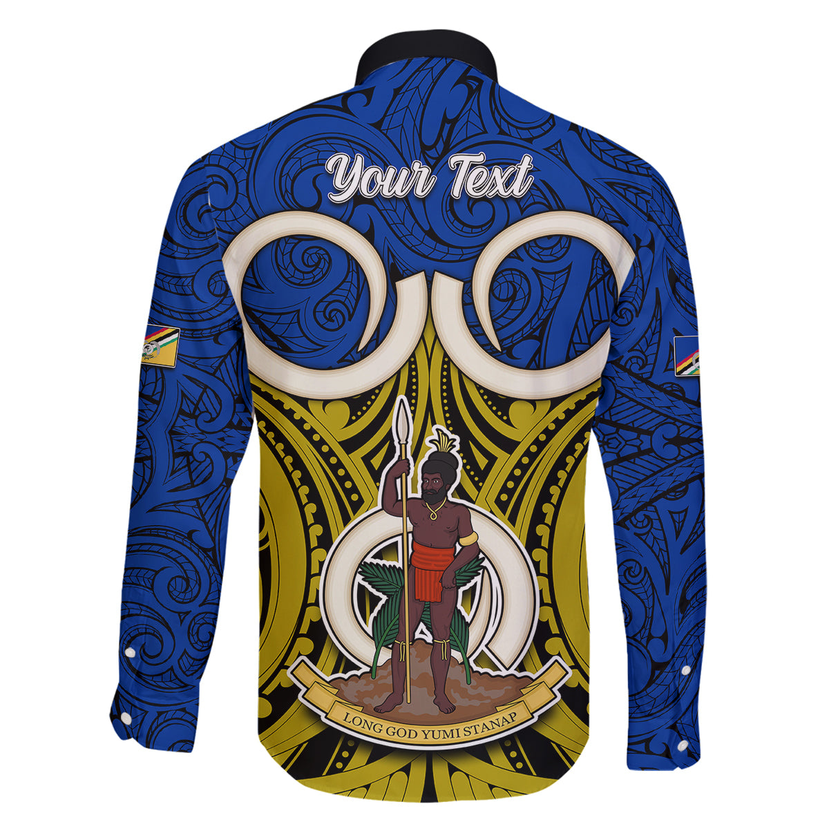 Personalised Vanuatu Torba Province Family Matching Long Sleeve Bodycon Dress and Hawaiian Shirt Pig Tusk Mix Maori Pattern and Namele Leaf LT03 - Polynesian Pride