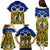 Personalised Vanuatu Torba Province Family Matching Puletasi Dress and Hawaiian Shirt Pig Tusk Mix Maori Pattern and Namele Leaf LT03 - Polynesian Pride