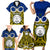 Personalised Vanuatu Torba Province Family Matching Short Sleeve Bodycon Dress and Hawaiian Shirt Pig Tusk Mix Maori Pattern and Namele Leaf LT03 - Polynesian Pride