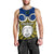 Personalised Vanuatu Torba Province Men Tank Top Pig Tusk Mix Maori Pattern and Namele Leaf LT03 - Polynesian Pride