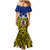 Personalised Vanuatu Torba Province Mermaid Dress Pig Tusk Mix Maori Pattern and Namele Leaf LT03 - Polynesian Pride