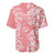 Hawaii Kauai Island Baseball Jersey Hibiscus Pattern Seamless Tribal Simple Pink Pastel LT03 - Polynesian Pride