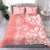 Hawaii Kauai Island Bedding Set Hibiscus Pattern Seamless Tribal Simple Pink Pastel LT03 - Polynesian Pride