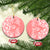 Hawaii Kauai Island Ceramic Ornament Hibiscus Pattern Seamless Tribal Simple Pink Pastel LT03 Pink - Polynesian Pride