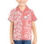 Hawaii Kauai Island Family Matching Puletasi Dress and Hawaiian Shirt Hibiscus Pattern Seamless Tribal Simple Pink Pastel LT03 Son's Shirt Pink - Polynesian Pride