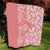 Hawaii Kauai Island Quilt Hibiscus Pattern Seamless Tribal Simple Pink Pastel LT03 - Polynesian Pride