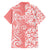 Custom Hawaii Kauai Island Family Matching Short Sleeve Bodycon Dress and Hawaiian Shirt Hibiscus Pattern Seamless Tribal Simple Pink Pastel LT03 - Polynesian Pride