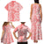 Custom Hawaii Kauai Island Family Matching Tank Maxi Dress and Hawaiian Shirt Hibiscus Pattern Seamless Tribal Simple Pink Pastel LT03 - Polynesian Pride