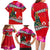 Wallis and Futuna Christmas Family Matching Long Sleeve Bodycon Dress and Hawaiian Shirt Santa Claus Holding Coat of Arms Polynesian Xmas Style LT03 - Polynesian Pride