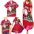 Wallis and Futuna Christmas Family Matching Summer Maxi Dress and Hawaiian Shirt Santa Claus Holding Coat of Arms Polynesian Xmas Style LT03 - Polynesian Pride