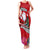 Wallis and Futuna Christmas Family Matching Tank Maxi Dress and Hawaiian Shirt Santa Claus Holding Coat of Arms Polynesian Xmas Style LT03 Mom's Dress Red - Polynesian Pride