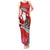 Wallis and Futuna Christmas Tank Maxi Dress Santa Claus Holding Coat of Arms Polynesian Xmas Style LT03 Women Red - Polynesian Pride