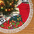 Wallis and Futuna Christmas Tree Skirt Santa Claus Holding Coat of Arms Polynesian Xmas Style LT03 - Polynesian Pride