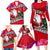 Custom Wallis and Futuna Christmas Family Matching Long Sleeve Bodycon Dress and Hawaiian Shirt Santa Claus Holding Coat of Arms Polynesian Xmas Style LT03 - Polynesian Pride