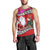 Custom Wallis and Futuna Christmas Men Tank Top Santa Claus Holding Coat of Arms Polynesian Xmas Style LT03 - Polynesian Pride