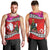 Custom Wallis and Futuna Christmas Men Tank Top Santa Claus Holding Coat of Arms Polynesian Xmas Style LT03 - Polynesian Pride