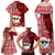 Mele Kalikimaka Hawaii Christmas Family Matching Off Shoulder Maxi Dress and Hawaiian Shirt Santa Claus Kakau Tribal Mix Polynesia Tattoo LT03 - Polynesian Pride