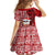 Mele Kalikimaka Hawaii Christmas Family Matching Off Shoulder Short Dress and Hawaiian Shirt Santa Claus Kakau Tribal Mix Polynesia Tattoo LT03 - Polynesian Pride