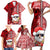 Mele Kalikimaka Hawaii Christmas Family Matching Short Sleeve Bodycon Dress and Hawaiian Shirt Santa Claus Kakau Tribal Mix Polynesia Tattoo LT03 - Polynesian Pride