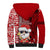 Mele Kalikimaka Hawaii Christmas Sherpa Hoodie Santa Claus Kakau Tribal Mix Polynesia Tattoo LT03 - Polynesian Pride