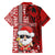 Custom Mele Kalikimaka Hawaii Christmas Family Matching Off Shoulder Maxi Dress and Hawaiian Shirt Santa Claus Kakau Tribal Mix Polynesia Tattoo LT03 - Polynesian Pride