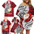 French Polynesia Christmas Family Matching Off Shoulder Short Dress and Hawaiian Shirt Santa Hold Seal with Polynesian Tribal Tattoo LT03 - Polynesian Pride