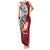 French Polynesia Christmas Family Matching Tank Maxi Dress and Hawaiian Shirt Santa Hold Seal with Polynesian Tribal Tattoo LT03 Mom's Dress Red - Polynesian Pride