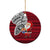 Custom French Polynesia Christmas Ceramic Ornament Santa Hold Seal with Polynesian Tribal Tattoo LT03 - Polynesian Pride