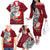 Custom French Polynesia Christmas Family Matching Off Shoulder Long Sleeve Dress and Hawaiian Shirt Santa Hold Seal with Polynesian Tribal Tattoo LT03 - Polynesian Pride