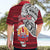 Custom French Polynesia Christmas Hawaiian Shirt Santa Hold Seal with Polynesian Tribal Tattoo LT03 - Polynesian Pride