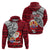 Custom French Polynesia Christmas Hoodie Santa Hold Seal with Polynesian Tribal Tattoo LT03 - Polynesian Pride