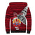 Custom French Polynesia Christmas Sherpa Hoodie Santa Hold Seal with Polynesian Tribal Tattoo LT03 - Polynesian Pride