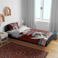 Mate Ma'a Tonga Bedding Set Haʻamonga ʻa Maui and White Dove - Tongan Kupesi Ngatu