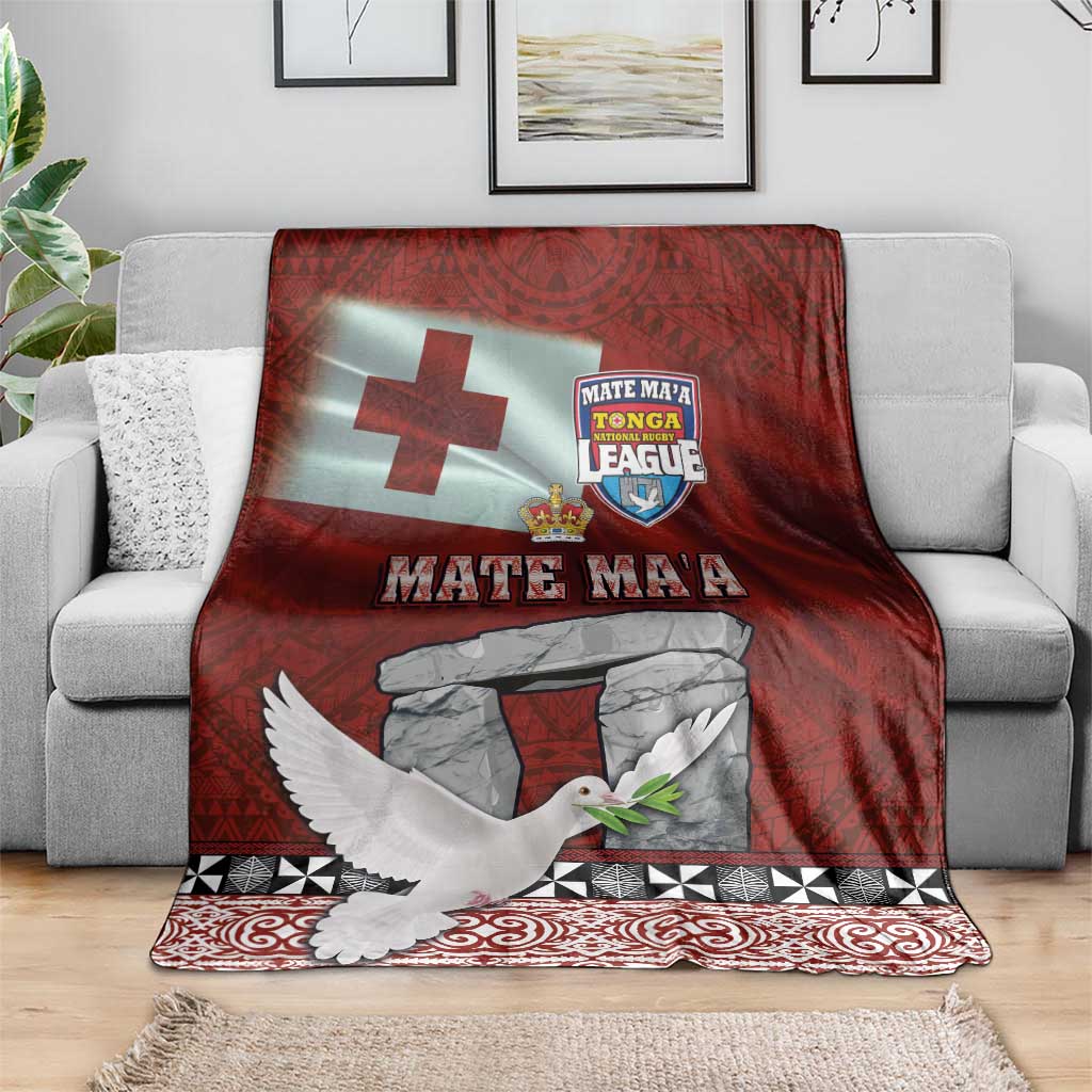 Mate Ma'a Tonga Blanket Haamonga a Maui and White Dove - Tongan Kupesi Ngatu LT03 - Polynesian Pride