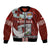 Mate Ma'a Tonga Bomber Jacket Haʻamonga ʻa Maui and White Dove - Tongan Kupesi Ngatu